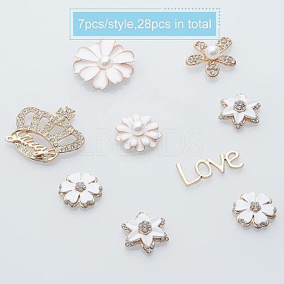 Alloy Rhinestone Cabochons PALLOY-OC0002-15LG-1