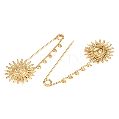 Sun 304 Stainless Steel Safety Pins Brooch Findings SA-CBA098D-13E-G-1