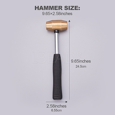 Brass Hammers TOOL-WH0072-02-1