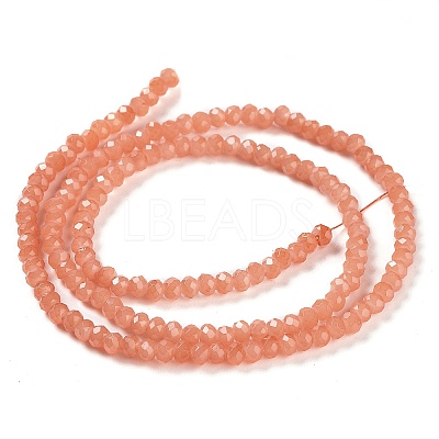 Baking Paint Imitation Jade Glass Bead Strands LS-DGLA-A034-J8MM-A34-1