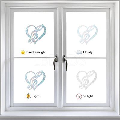 Waterproof PVC Colored Laser Stained Window Film Adhesive Stickers DIY-WH0256-048-1