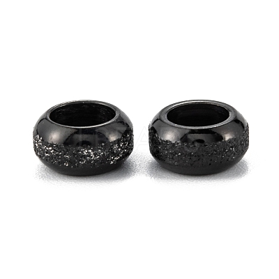 Frosted 201 Stainless Steel European Beads STAS-B020-13EB-1