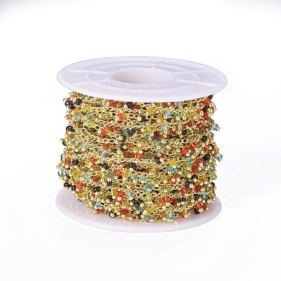 Handmade Seed Beaded Chains CHC-N016-06I-1