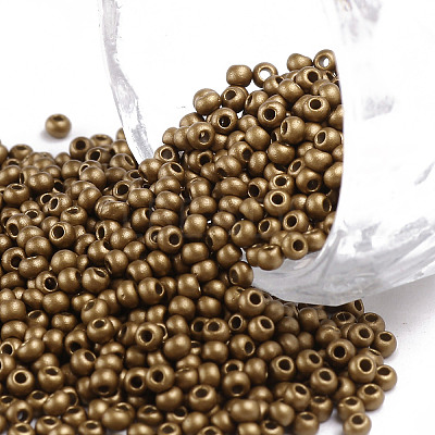 11/0 Grade A Baking Paint Glass Seed Beads LS-X-SEED-N001-A-1038-1