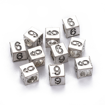 Alloy European Beads PALLOY-WH0065-52F-1
