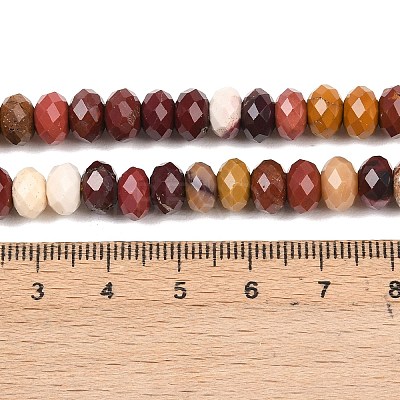 Natural Mookaite Beads Strands G-C259-A24-5x8mm-1