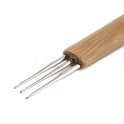 3Pcs 3 Styles Iron Crochet Hooks AJEW-C041-01-1