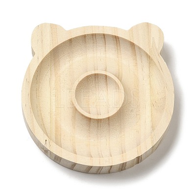 Beech Wooden Bangle & Bracelet & Finger Ring & Beads Display Holder Tray X1-AJEW-D068-01C-1