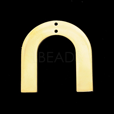 201 Stainless Steel 2-Loop Link Pendants STAS-S105-LA402-2-1