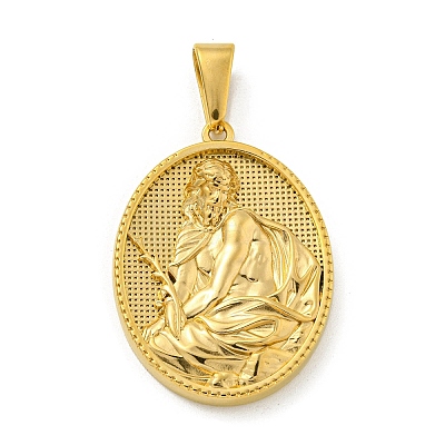 Ion Plating(IP) 304 Stainless Steel Pendants STAS-R231-18G-31-1