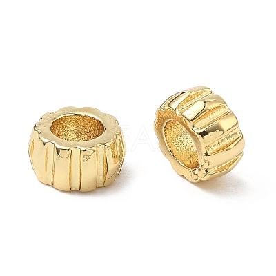 Brass European Beads KK-P345-02G-1