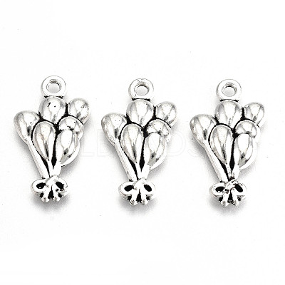 Tibetan Style Alloy Pendants X-TIBE-S323-069AS-RS-1