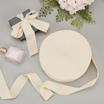 Cotton Cotton Twill Tape Ribbons OCOR-WH0057-30F-03-1
