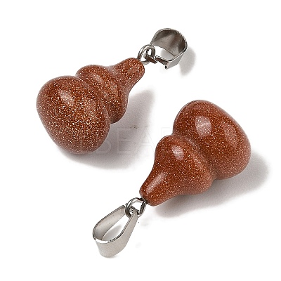 Synthetic Goldstone Pendants G-B127-03P-09-1