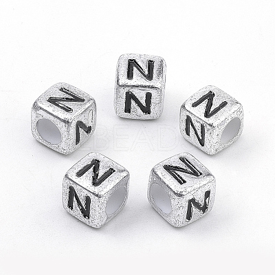 Plated Acrylic Beads X-PB43C9308-N-1