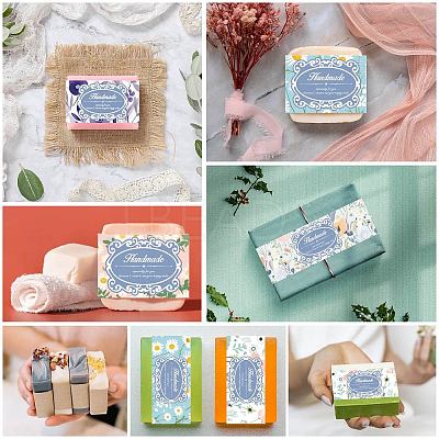 100Pcs 10 Style Rectangle Soap Paper Tag DIY-WH20027-008-1