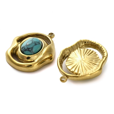 Dyed Synthetic Turquoise Pendants STAS-H438-10G-03-1