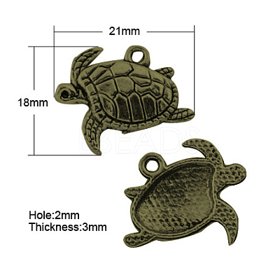 Tibetan Style Alloy Pendants LS-TIBEP-22627-AB-NR-1