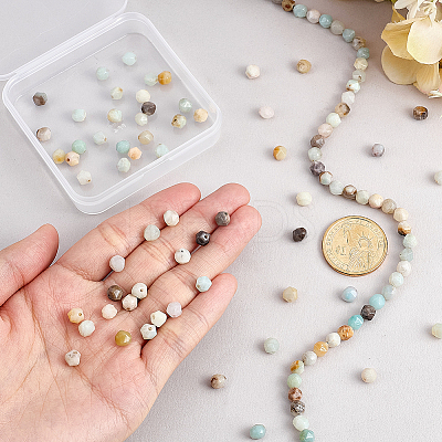 2 Strands Natural Flower Amazonite Beads Strands G-PH0003-37-1
