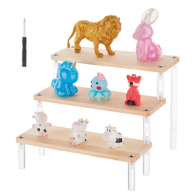 3-Tier Acrylic Model Toy Display Riser ODIS-WH0029-38-1