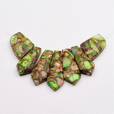Assembled Bronzite and Imperial Jasper Beads Strands G-P297-L01-1