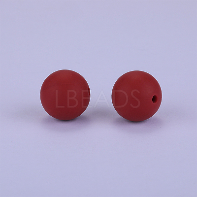 Round Silicone Focal Beads SI-JX0046A-80-1