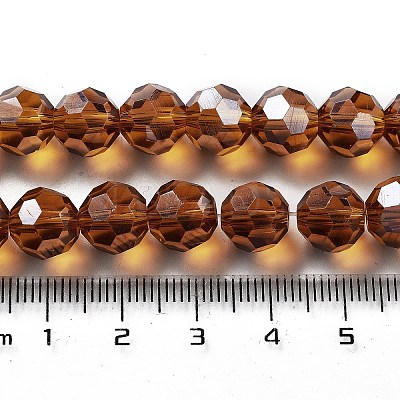 Electroplate Transparent Glass Beads Strands EGLA-A035-T10mm-A04-1