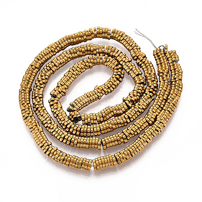 Electroplated Synthetic Non-magnetic Hematite Beads Strands X-G-T139-63C-1