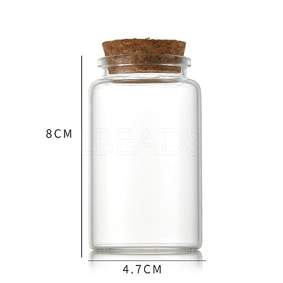 Glass Bottle CON-WH0085-73D-1
