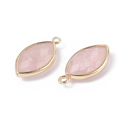 Natural Rose Quartz Pendants G-L514-023A-1
