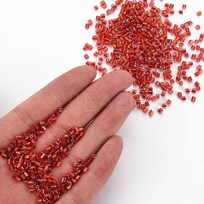 8/0 Glass Bugle Beads SEED-S032-07A-25-1