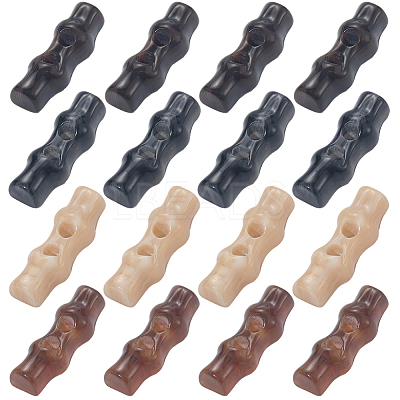 16Pcs 4 Colors Resin Buttons FIND-GF0008-25-1