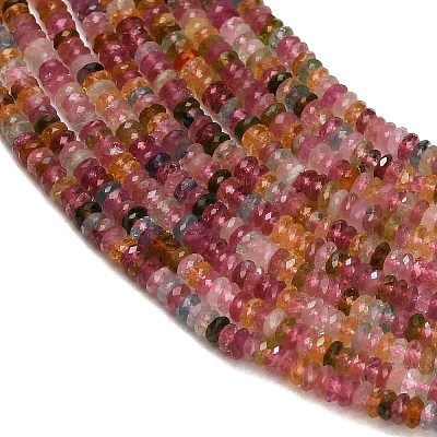 Natural Multicolor Tourmaline Beads Strands GG-CBA4399-E01-01-1