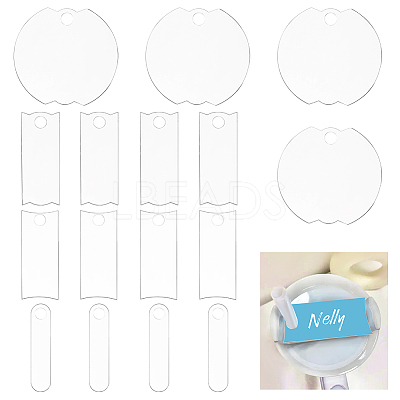 1Set Acrylic Name Sign Plate DIY-GA0006-73A-1