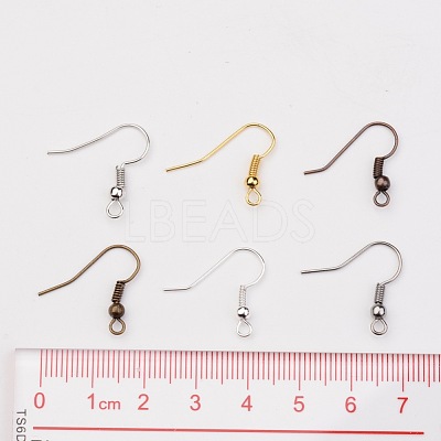 1Box 120PCS 6 Colors Iron Earring Hooks IFIN-X0018-NF-B-1