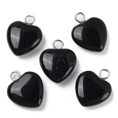 Natural Obsidian Pendants G-E603-01P-04-1