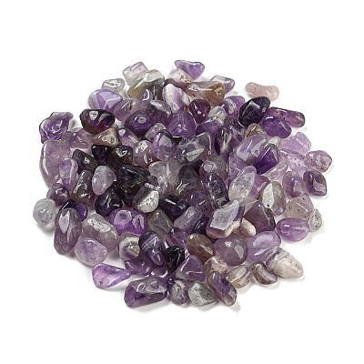Natural Amethyst Chip Beads G-M364-12B-1