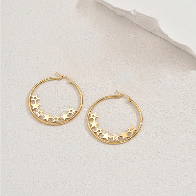 Stainless Steel Hoop Earrings MZ8679-2-1