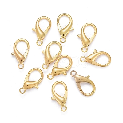 Zinc Alloy Lobster Claw Clasps X-E107-G-NF-1