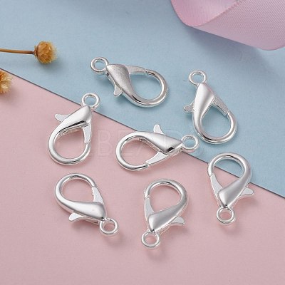 Zinc Alloy Lobster Claw Clasps X-E107-S-1