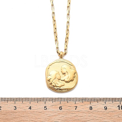 304 Stainless Steel Constellation Pendant Necklaces NJEW-K392-01G-03-1