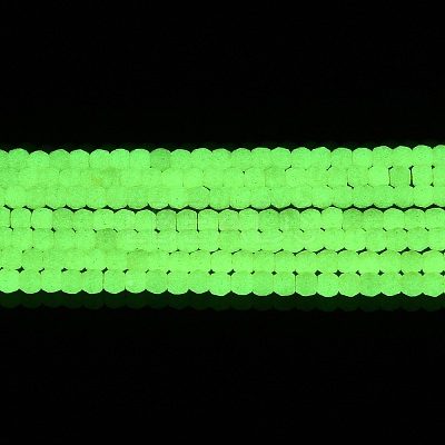 Synthetic Luminous Stone Beads Strands G-C086-01B-11-1