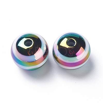 Stripe Resin Beads RESI-B014-01B-05-1