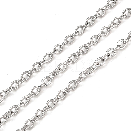 Tarnish Resistant 304 Stainless Steel Cable Chains CHS-R008-10-1