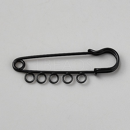 Spray Printed Iron Brooch Findings IFIN-WH20004-07B-07-1