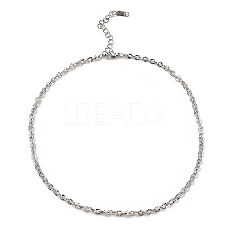 Non-Tarnish 304 Stainless Steel Boston Link Chain Necklace BJEW-B072-05P-1