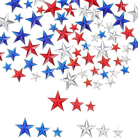 1800Pcs 9 Style Scrapbook Embellishments Garment Accessories Acrylic Rhinestone Cabochons KY-CA0001-43-1