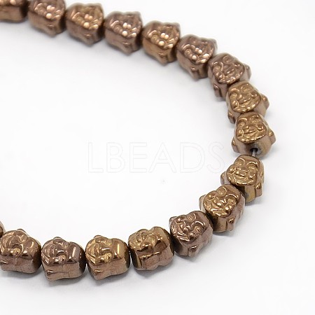 Electroplate Non-magnetic Synthetic Hematite Beads Strands G-J181-08-1