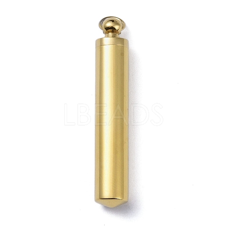 Ion Plating(IP) Openable 304 Stainless Steel Urn Ashes Pendants STAS-D097-14G-1