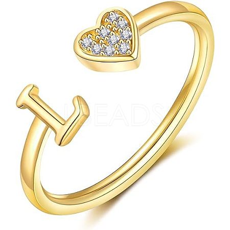 Adjustable Brass Rhinestone Cuff Rings FS-WG29D83-12-1